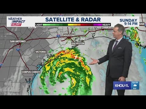 Hurricane Beryl tracker: Chief Meteorologist David Paul's 12:10 a.m. Monday update on the storm's pa