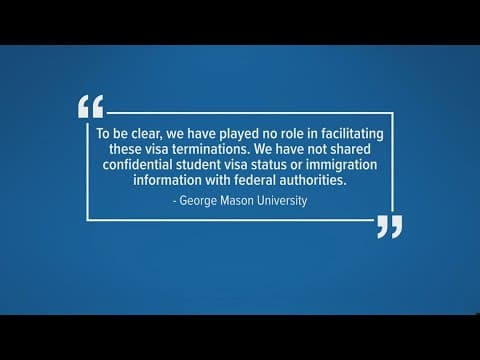 Federal government pulls 15 international students visas at George Mason University