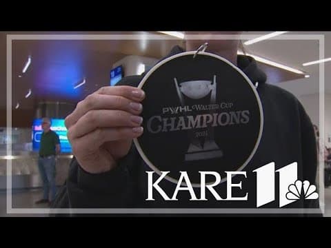 PWHL Minnesota players back home after winning first ever women's championship