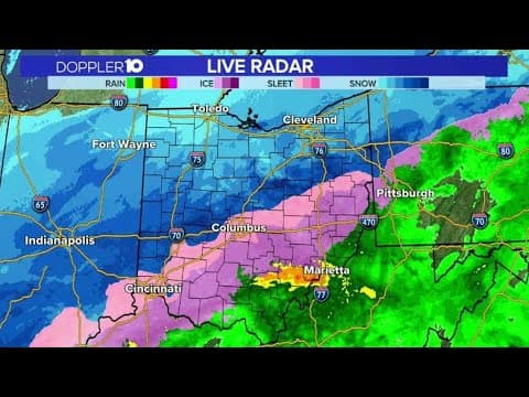 Winter Storm Coverage: Live updates, Doppler 10 radar