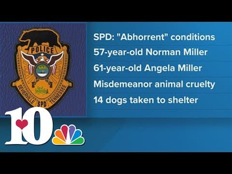 Sevierville Police: Two people charged with animal cruelty in Sevier Co.