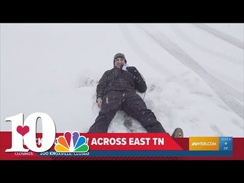 North Knoxville snowfall perfect for snow angels