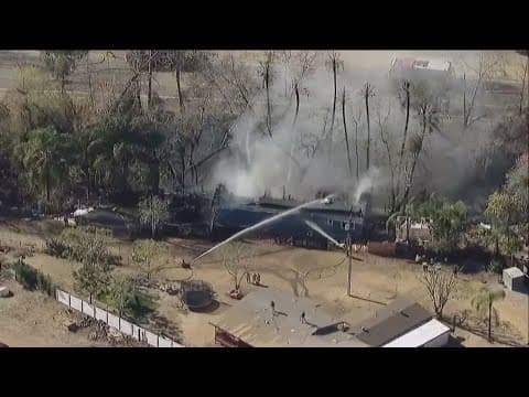 House fire in Fallbrook, public safety power shutoffs resume in San Diego County