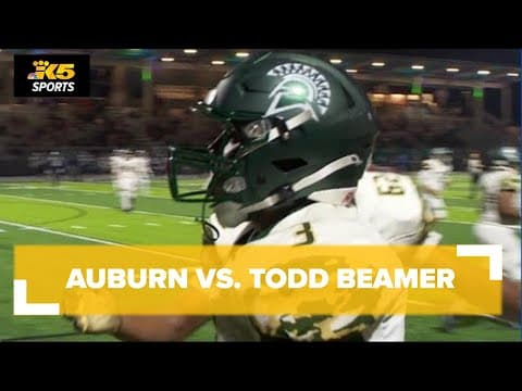 HS FOOTBALL:  AUBURN VS. TODD BEAMER