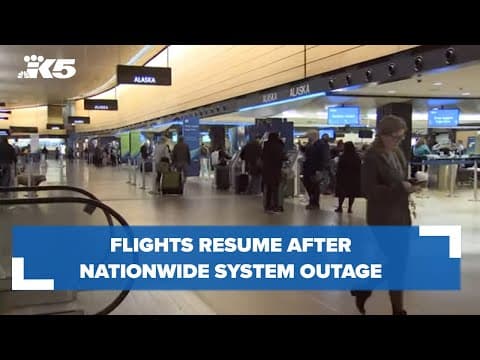 Flights resume after nationwide system outage
