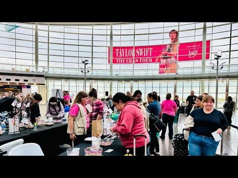 Indianapolis International Airport lays out pink carpet for Taylor Swift fans