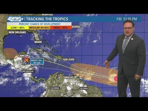 Tropical Update: TS Beryl heading toward the Caribbean