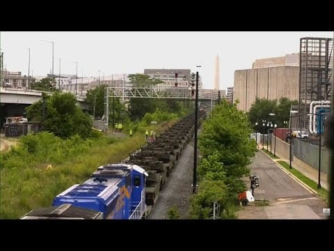 Tanks, soldiers march into nation's capital ahead of big parade