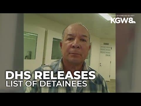 Department of Homeland Security releases list of undocumented immigrants ICE arrested in Portland