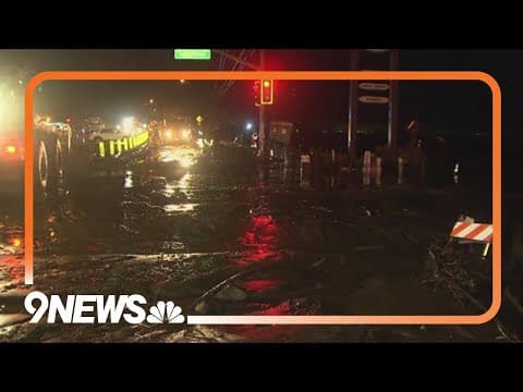 Torrential rain causes mudslides in California