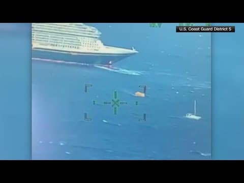 Disney cruise ship helps U.S. Coast Guard save 4 stranded boaters