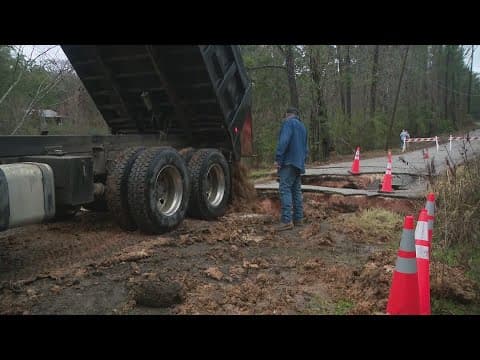Lake Livingston updates: Dam gates released; roads washes away