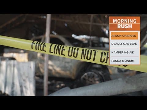 A woman was charged with arson after starting a fire in a mobile home park