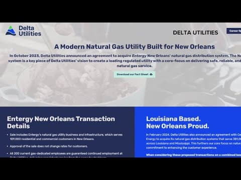Entergy's sale with Delta Utilities complete, officials say