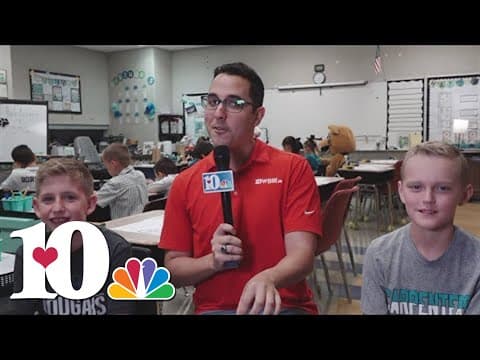 Carpenters Elementary School students share their excitement for the new school year