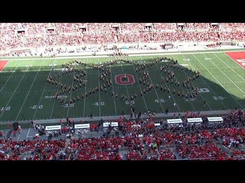 Grambling State Tiger Marching Band performs halftime show at Ohio Stadium