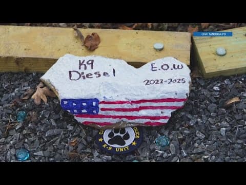 Chattanooga Police Department say goodbye to K9 killed earlier this week in line of duty