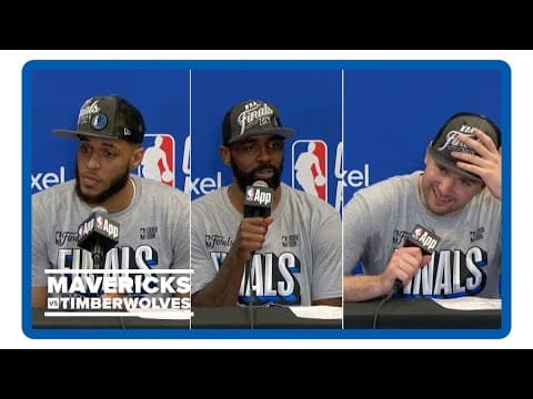 Mavs-Timberwolves Game 5 | Daniel Gafford, Kyrie Irving, Luka Doncic post-game interviews 5.30.24