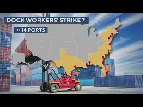 Dockworkers at major ports on east, gulf coasts could strike soon