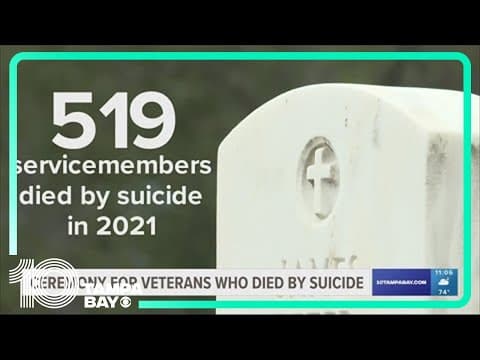 Tampa Memorial Day service to recognize veterans who died by suicide