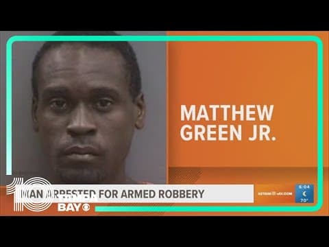 Man arrested for armed robbery