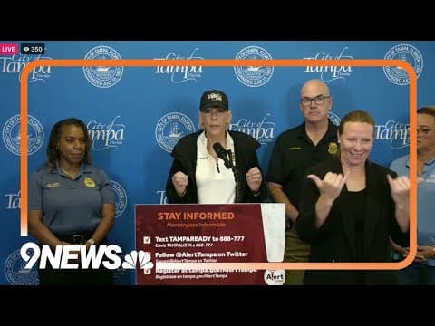 'Stay inside': Tampa Mayor Speaks After Hurricane Milton