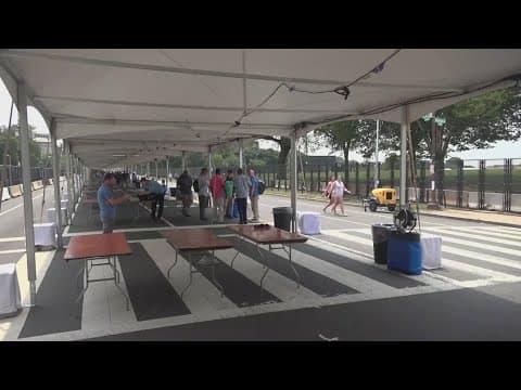 Best walking route from Metro to checkpoints for military festival and parade