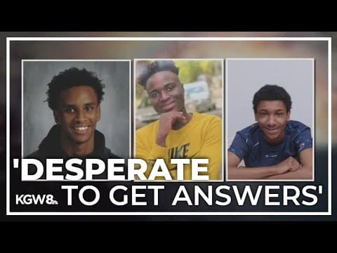 Families of Portland high school students shot and killed in triple homicide seek answers
