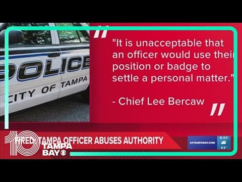 Tampa police officer fired, accused of abusing authority