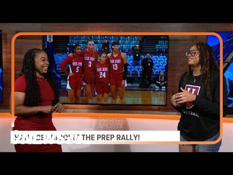 Hana Belibi stops by the Prep Rally