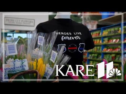 MN community unites in floral tribute for Burnsville's fallen first responders' memorial journey