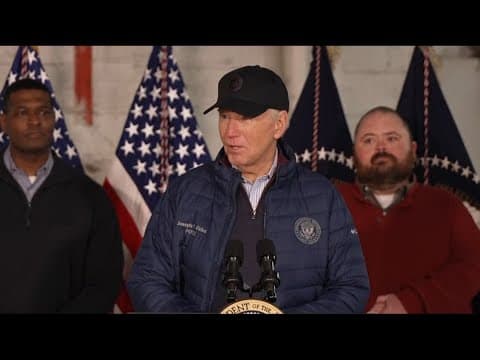 Biden vows to East Palestine: 'We're not going home...til every need is met'