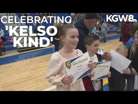 Students who are 'Kelso Kind' honored at basketball games