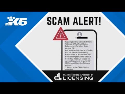 Washington officials warn against 'DMV' scam texts