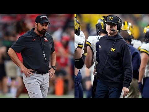 Which coach needs the win more, Ryan Day or Jim Harbaugh? | Ohio State vs Michigan