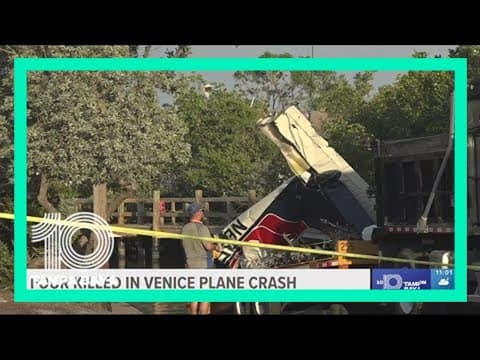 4 people killed in a small plane crash were visiting Venice for dinner