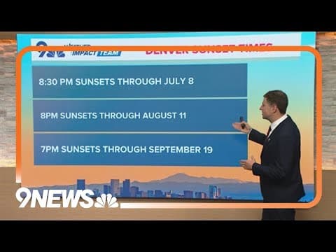Denver prepares for first 8:30 p.m. sunset of the year
