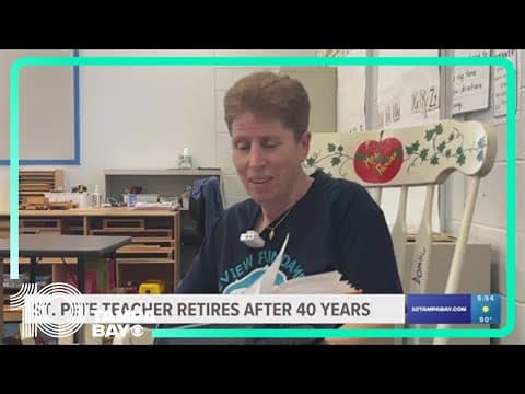 St. Pete kindergarten teacher retires after almost 40 years in the same classroom