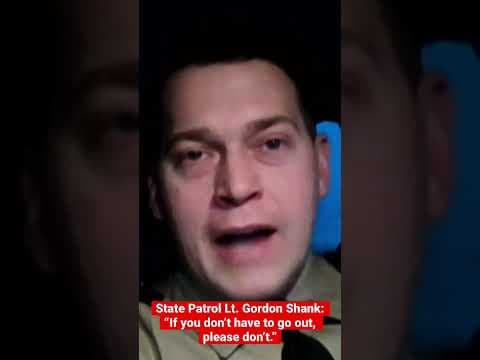 Minnesota State Patrol asks drivers to stay home during blizzard #shorts #minnesota #blizzard