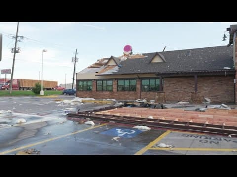 Buildings damaged in Texas after widespread storms overnight