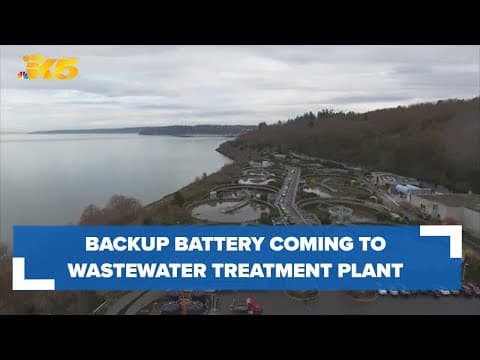 Work underway to house backup battery at West Point Treatment Plant
