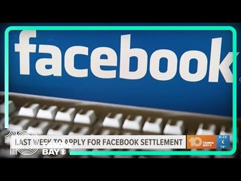 You have until this Friday to apply for your share of Facebook's $725 million settlement