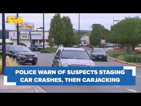 Renton, Seattle police warn of suspects staging car accidents, then carjacking victims