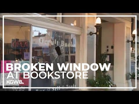 Portland Fire responds to fire, broken window at bookstore