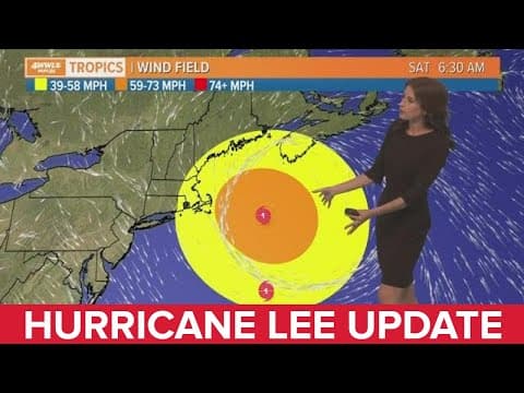 Wednesday noon Hurricane Lee Update: U.S.-Canadian east coast border in play