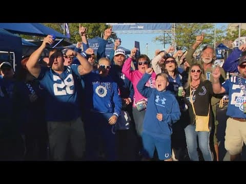 Colts fans ready for game against Arizona Cardinals in downtown Indianapolis