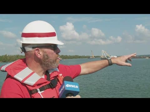 Underwater levee slows saltwater wedge by about two weeks