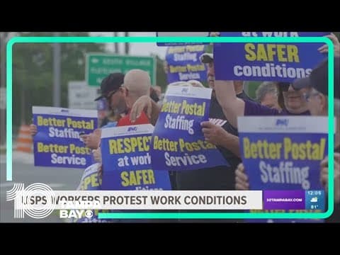 'Real solutions': USPS employees protest work conditions
