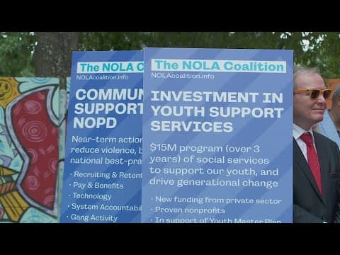 Watch Live: NOLA Coalition provides update on public safety, investment in youth