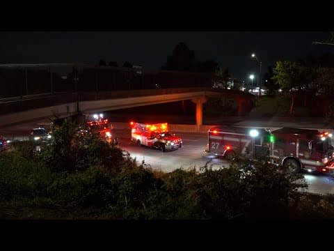 HPD update: Rideshare driver hit, killed by his own car when truck smashed into it on East Freeway